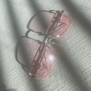 Pink Butterfly Vintage Sunglasses